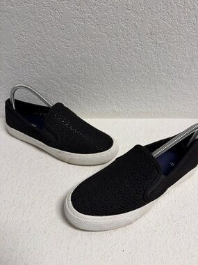 Sperry Women's Black Slip-On Perforated Casual Sneakers 8